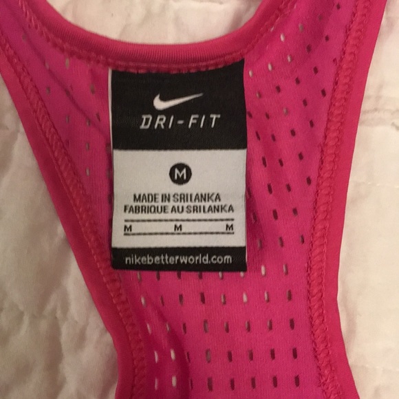 Hot Pink Nike Dri-Fit Tank Top - Picture 4 of 5